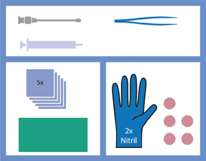 MediSet® für Wundversorgung mit Knopfkanüle B1562