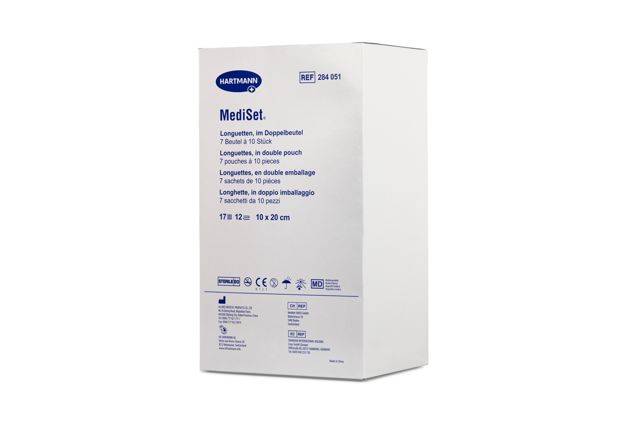ES Compresses pliées et longuettes type 17, stériles double emballage 10 x 20 cm P10 12pl