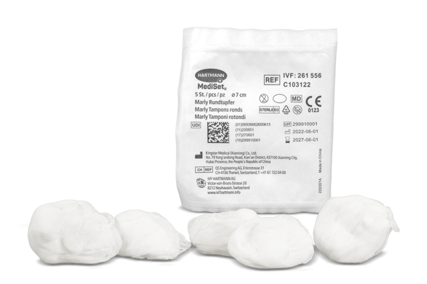 MediSet® Marly Rundtupfer steril Ø 7 cm