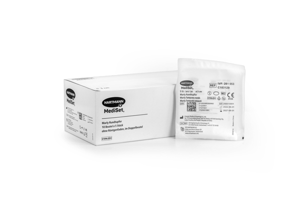 Mediset® Marly Tampons stérile stérile, sans fil RX, double emballage Ø 3 cm, Do P5