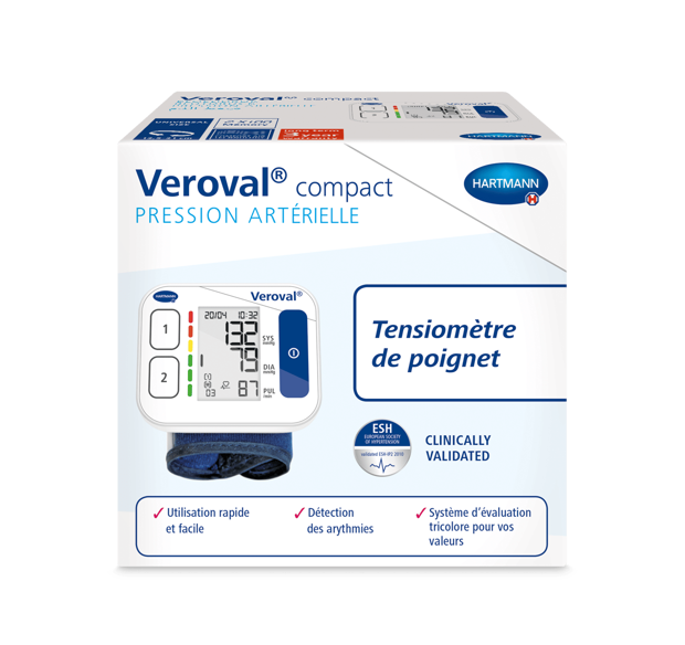 Veroval® compact Handgelenk-Blutdruckmessgerät Compact Handgelenk-Blutdruckmessgerät