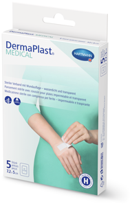 DermaPlast® Medical Steriler Transparentverband mit Wundauflage