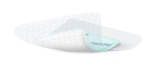 Zetuvit® Plus Silicone Border stérile, emballage individuel 8 x 8 cm (3,5x3,5 cm)