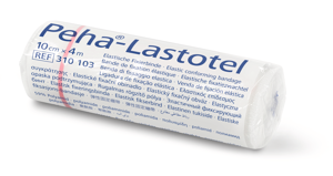 Peha® Lastotel weiss, einzeln verpackt in Cellophan 10cm x 4m P20