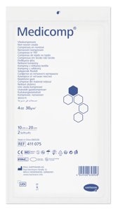 Medicomp® 4 plis sterile, P25x2 10 x 20 cm