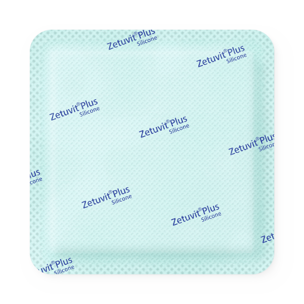 Zetuvit® Plus Silicone steril, einzeln verpackt 8 x 8 cm P10
