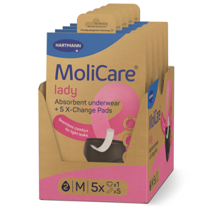 MoliCare® Absorbent underwear lady con 5 X-Change Pads M