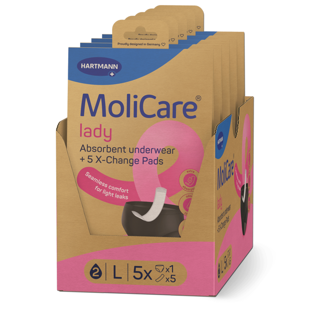 MoliCare® Absorbent underwear lady con 5 X-Change Pads L