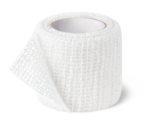 DermaPlast® CoFix Selbsthaftende Binde Faltschachtel, weiss 4 m x 4 cm