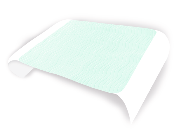 MoliCare® Bed Mat Textile 7 Traversa salvamaterasso 75 x 85 cm con strisce di sottofondo