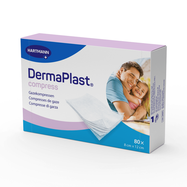 DermaPlast® Compress Compresse di garza 8 x 12 cm