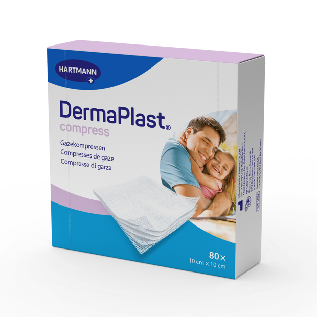 DermaPlast® Compress Gazekompressen 10 x 10 cm