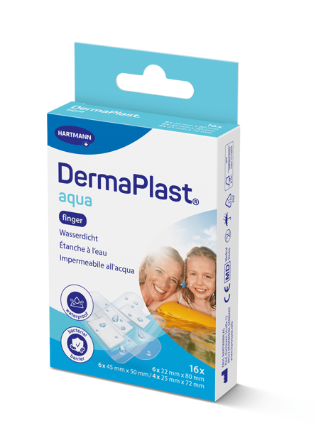 DermaPlast® Aqua Cerotto impermeabile Aqua Finger Mix 3 misure, assortite