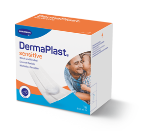 DermaPlast® Sensitive blanc pansement rapide, découpable 5 m x 6 cm, blanc
