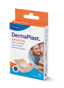 DermaPlast® Sensitive couleur chair pansement rapide, découpable 6 x 10 cm