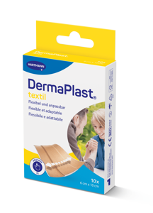 DermaPlast® Textil Pansement adhésif pansement rapide, découpable 6 x 10 cm