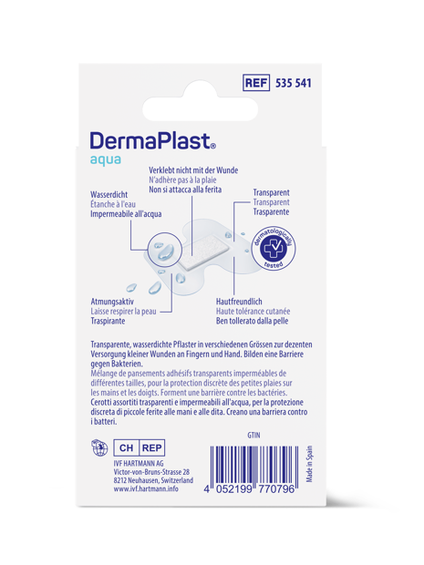 DermaPlast® Aqua Cerotto impermeabile Aqua Finger Mix 3 misure, assortite