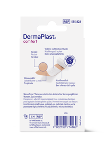 DermaPlast® Comfort Pansement adhésif pansement rapide, découpable 6 x 10 cm