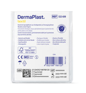 DermaPlast® Textil Pflaster Fingerverband 2 x 16 cm