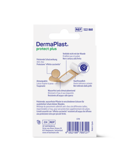 DermaPlast® Protect Plus pansement adhésif Family, strips emballés individuellement 3 grandeurs assorties