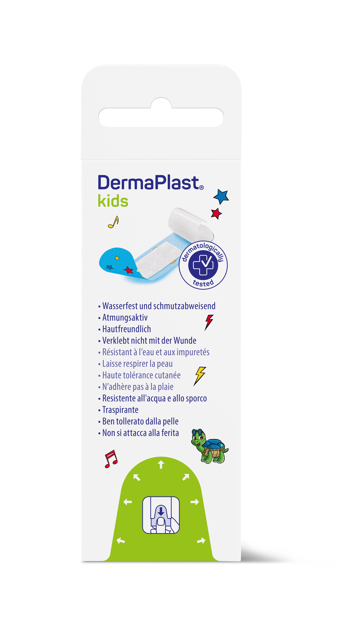 DermaPlast KIDS Express, strips en emballage individuel 19 x 72 mm