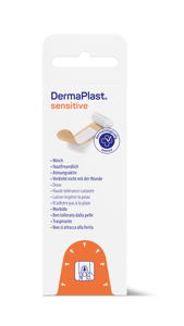 DermaPlast® Sensitive hautfarbig Express Packung Strips, einzeln verpackt 19 mm x 72 mm