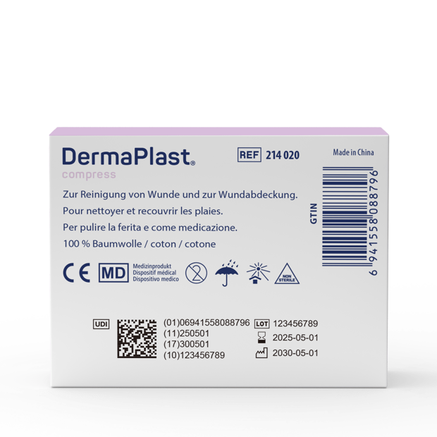 DermaPlast® Compress Compresse di garza 6 x 8 cm