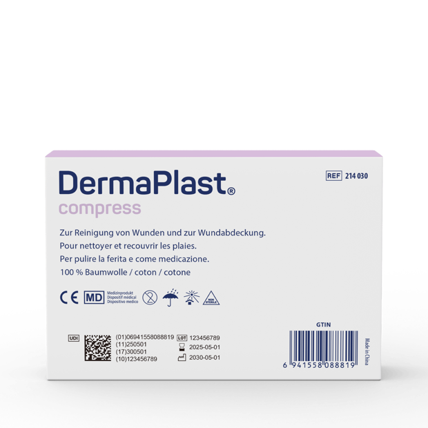DermaPlast® Compress Compresse di garza 8 x 12 cm