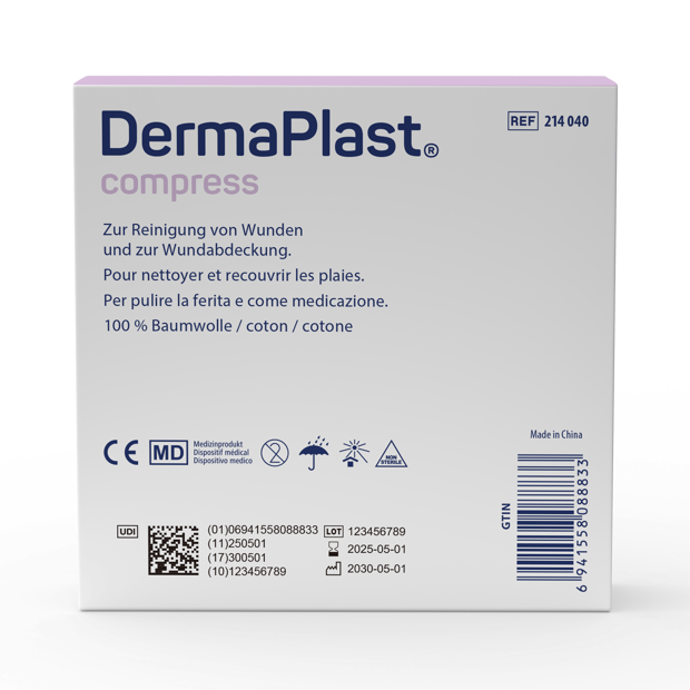 DermaPlast® Compress Gazekompressen 10 x 10 cm