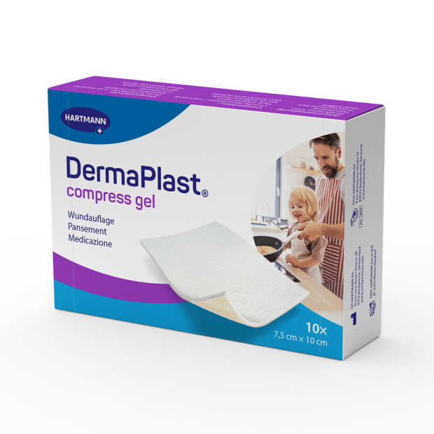 DermaPlast® Compress Gel beschichtete Wundkompresse P10 7.5 x 10 cm