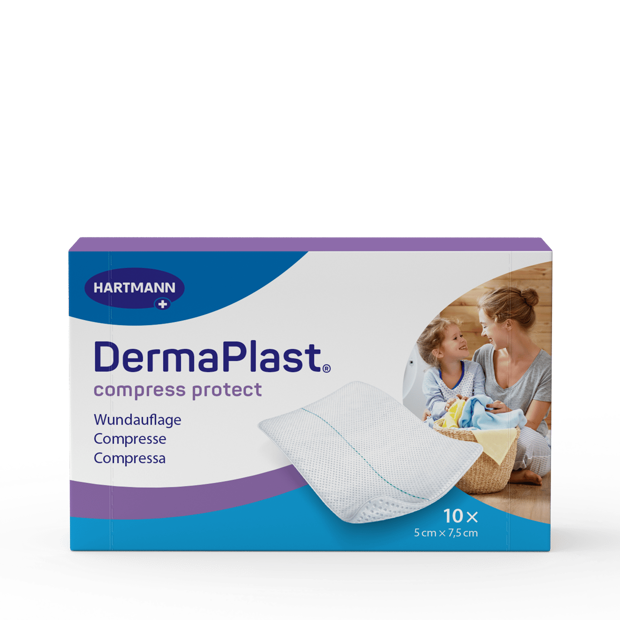 DermaPlast® Compress Protect Mehrlagige Wundkompresse P10 5 x 7.5cm