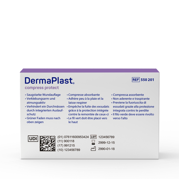 DermaPlast® Compress Protect Mehrlagige Wundkompresse P10 5 x 7.5cm