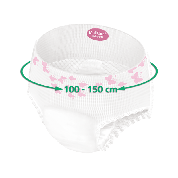 MoliCare® lady pants 7 Inkontinenz Pants L (Hüftumfang 100-150 cm)