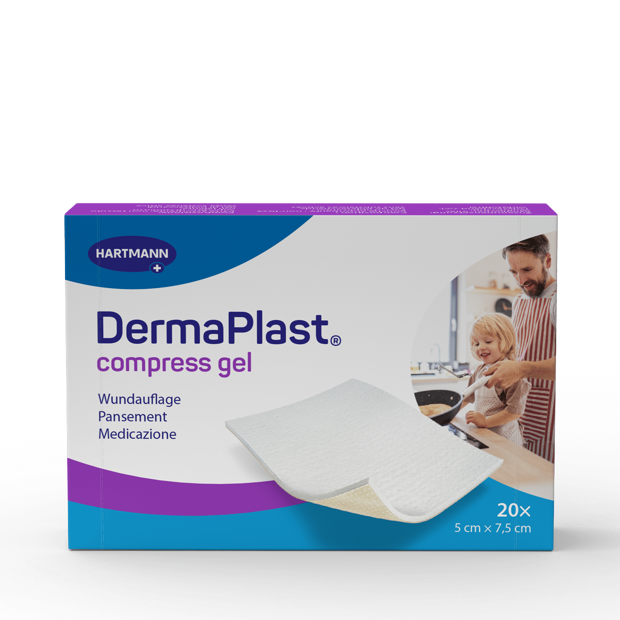 DermaPlast® Compress Gel compresse enduite 5 x 7.5 cm