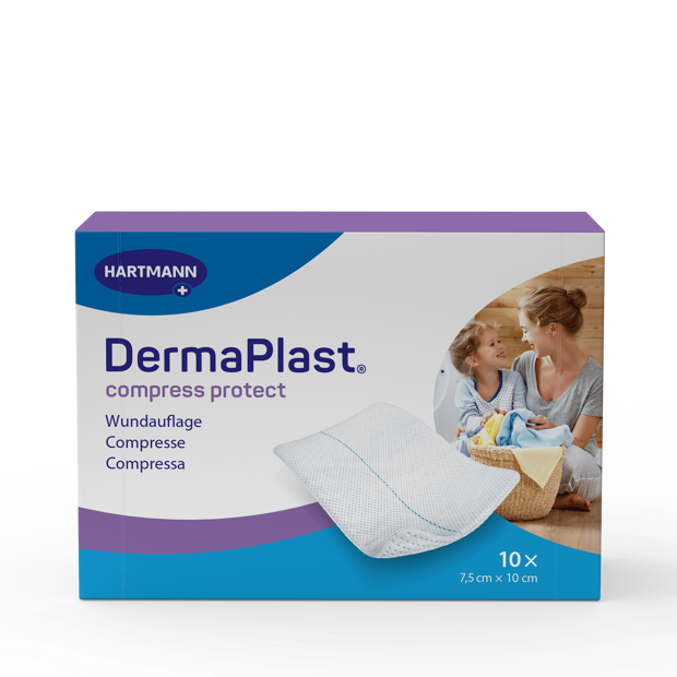 DermaPlast® Compress Protect Mehrlagige Wundkompresse P15 7.5x10cm