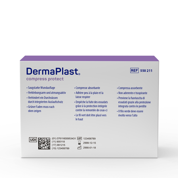 DermaPlast® Compress Protect Mehrlagige Wundkompresse P15 7.5x10cm
