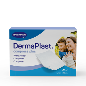 DermaPlast® Compress Plus Compresse absorbante 7.5 x 10 cm