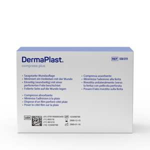 DermaPlast® Compress Plus Compresse absorbante 7.5 x 10 cm