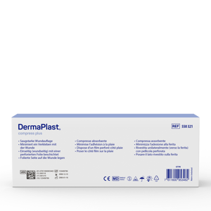 DermaPlast® Compress Plus Saugfähige Kompresse 7.5 x 20 cm