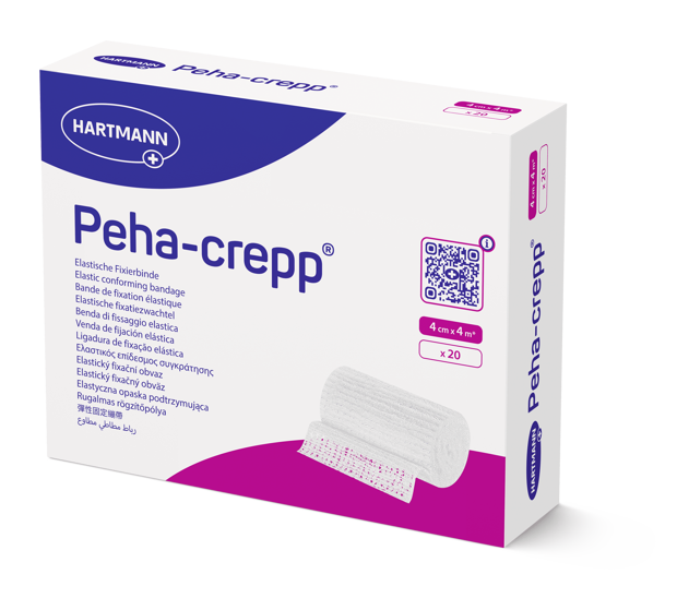 Peha®-Crepp weiss, offen 4m x 4cm P20