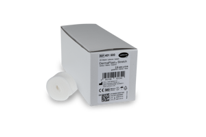 DermaPlast® Stretch elastische Binde offen in Faltschachtel, weiss 4 m x 2.5 cm